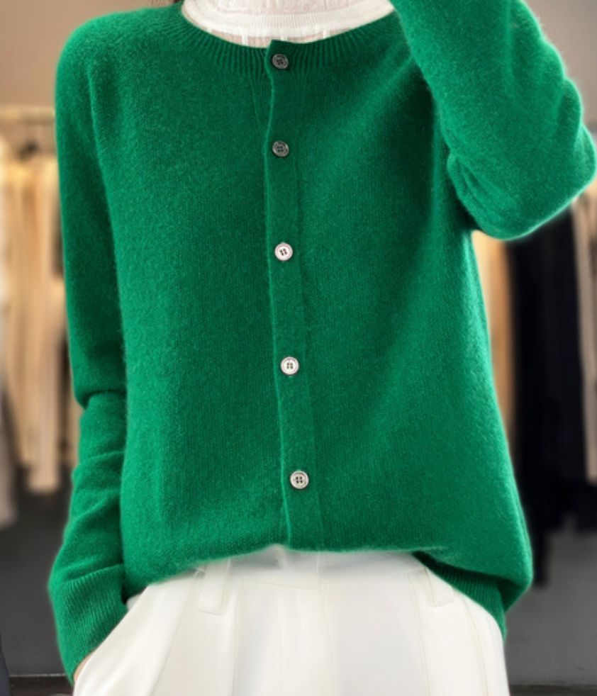 Buttoned Sweater Forest