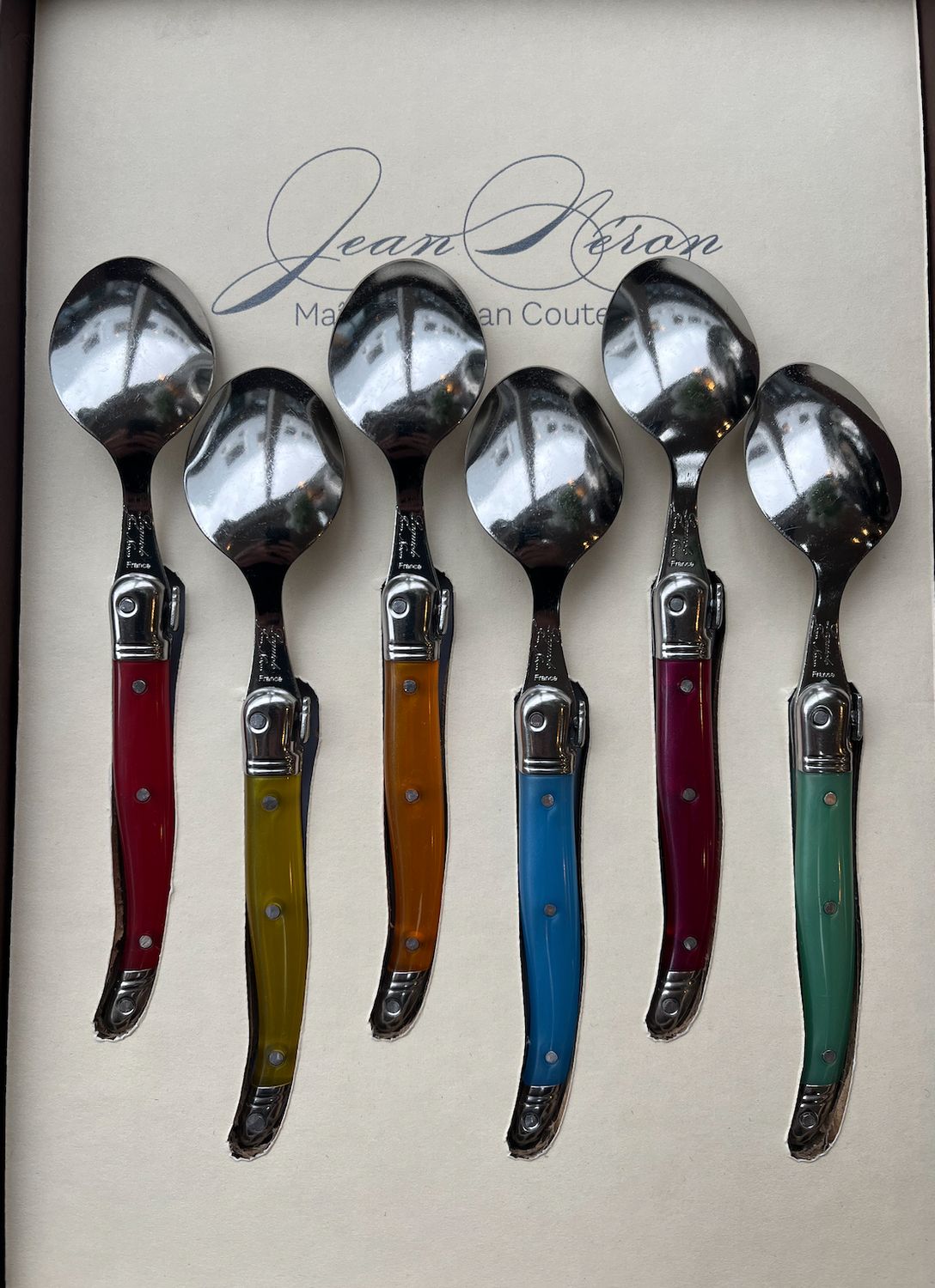 Laguiole T-Spoons - Multi Colour 6