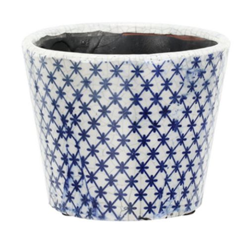Blue &amp; White Planter  - M2