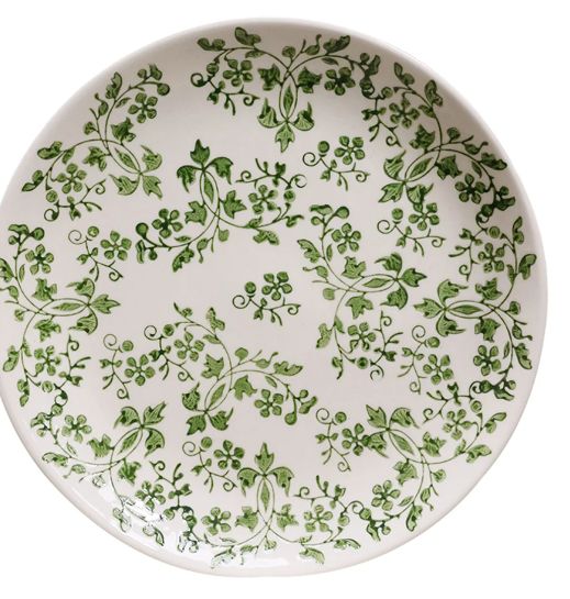 Florentine Verde Handpainted Plate