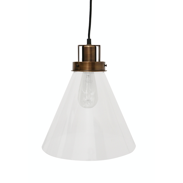 Apartmento Glass &amp; Brass Hanging Light