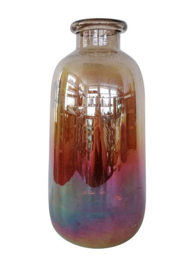 Orange Purple Vase Amber