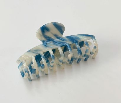 Hair Grip Long Blue Pearl