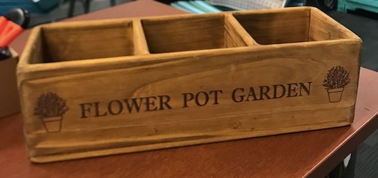 Flower pot garden black