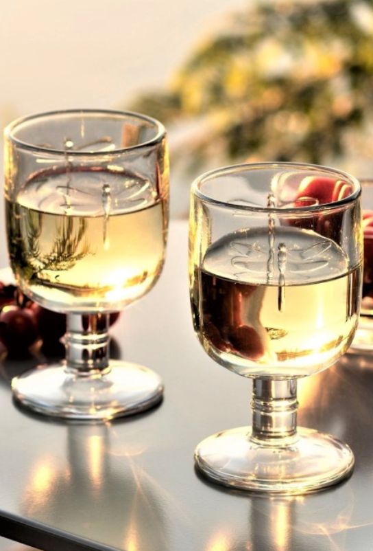 Dragonfly wine glass