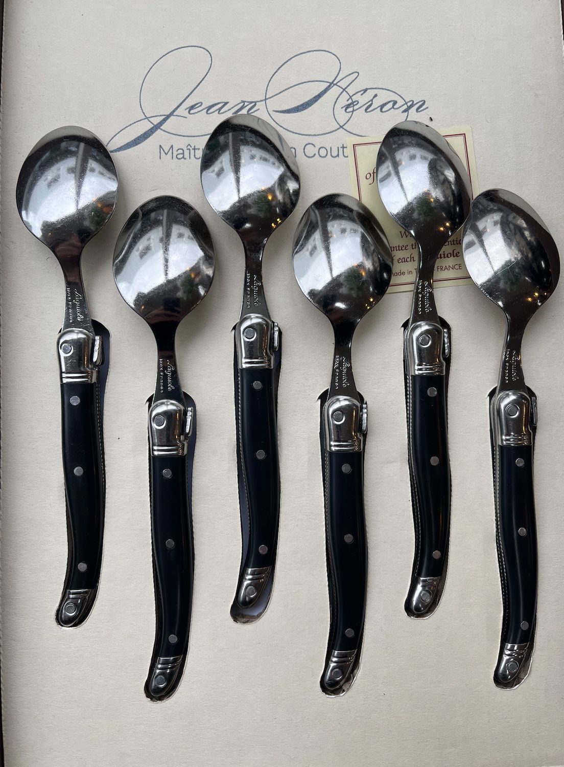 Laguiole T/Spoons - Black -  6