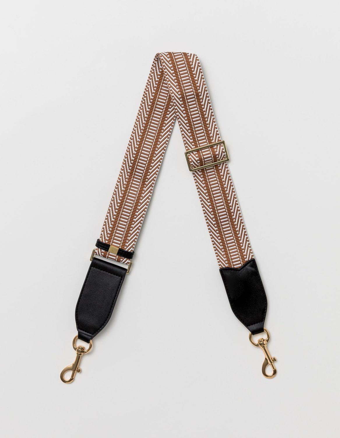 Bag Strap - Aztec - Caramel &amp; White