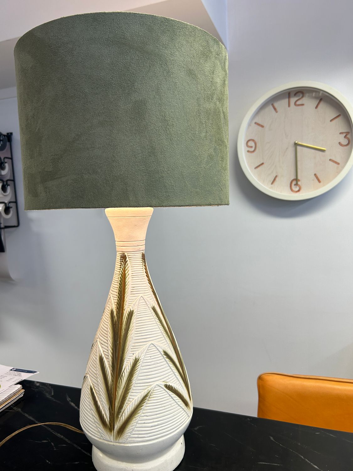 Mid Century Flax Lamp