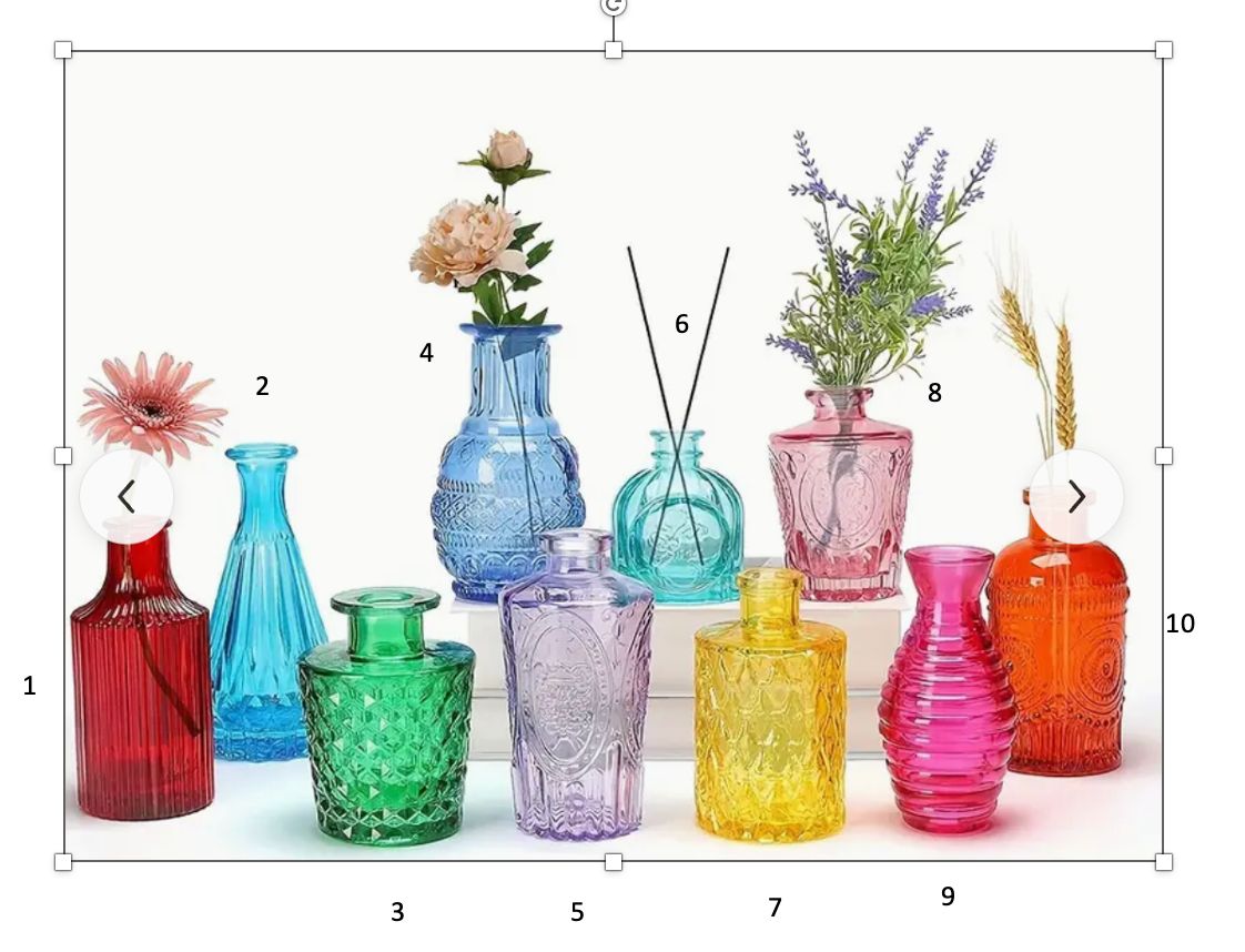Glass Coloured Vase