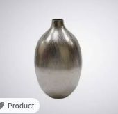 Charcoal Nickle Alum Vase
