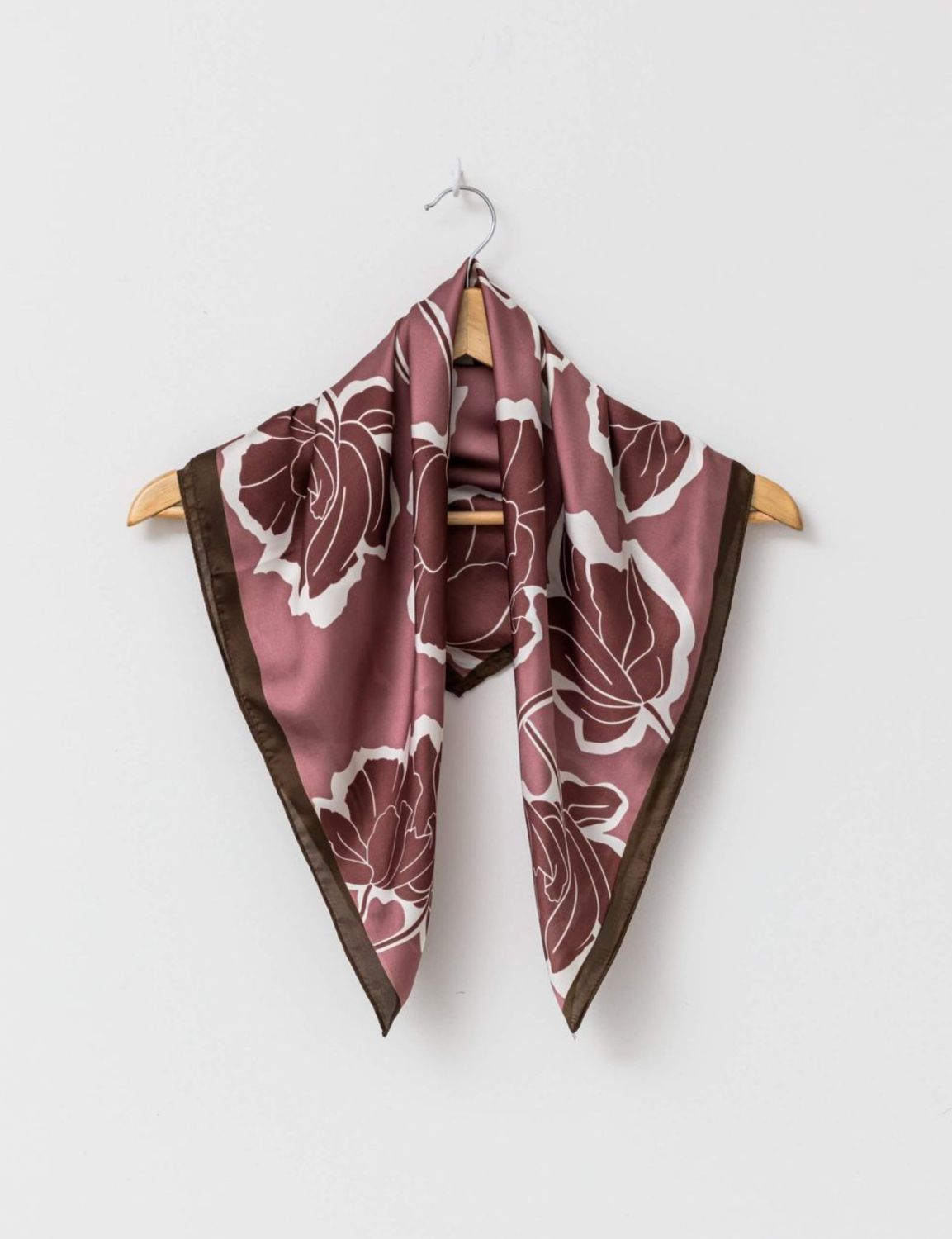 Square Scarf - Tawny Rose Foliage