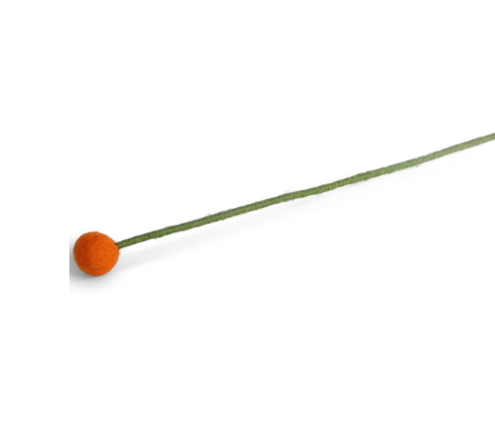 Flower 2cm Orange