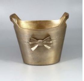 Aluminium Oval Bow Champagne Bucket -Gold
