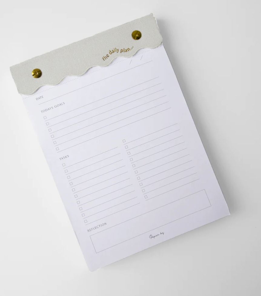Curved Notes pad White