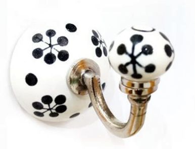 Ceramic Black &amp; White Hook -3