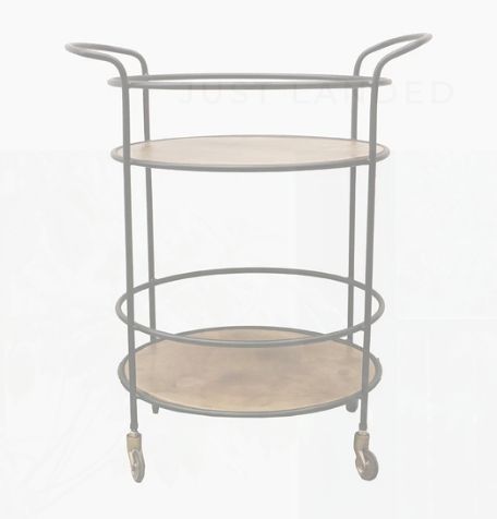 Bar Trolley w/ Strengthened Glass