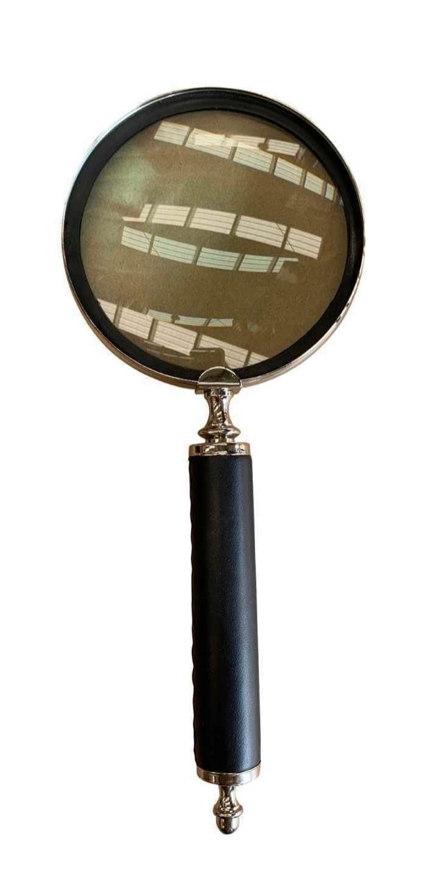Magnifier leather