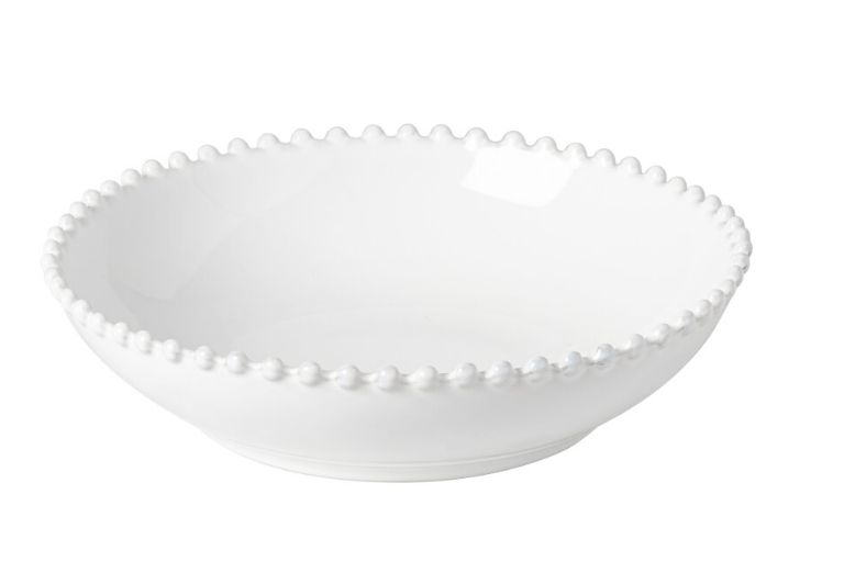 Pearl Pasta Plate-white