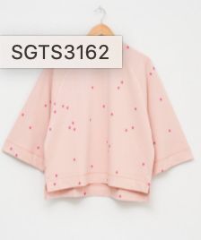 Melba 3/4 sleeves sweat peach 10