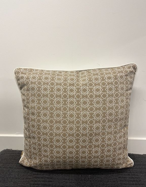 Outdoor Cushion - Khaki &amp; Ivory - 45
