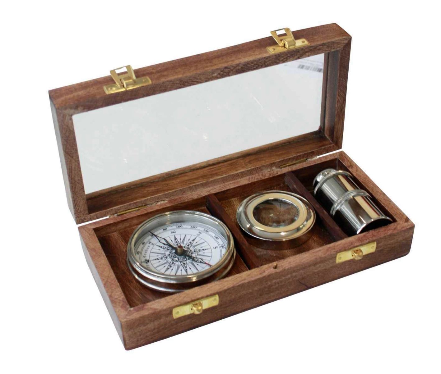Magnifier, compass &amp; telescope