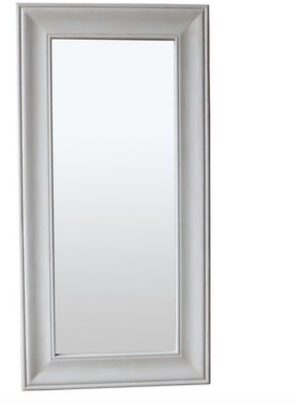 Solid Oak Mirror White 1x2m