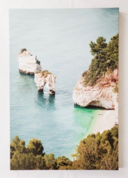 Aerial Beach Canvas