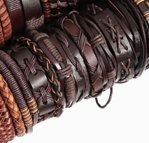 Leather wrist band