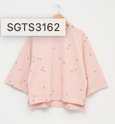 Melba 3/4 sleeves sweat peach 8