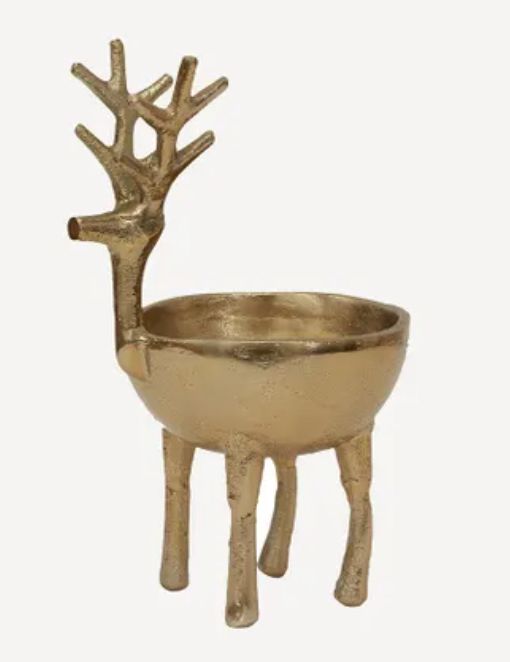 Reindeer Sweets Silver Bowl