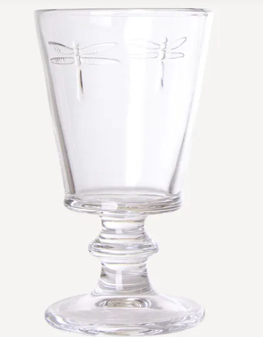 Dragonfly Wine Goblet