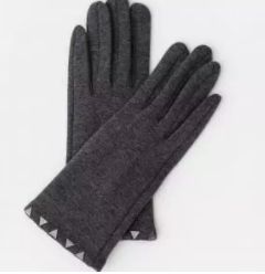 Glove Dark Grey Stud 