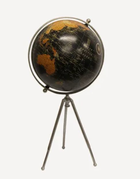 Lrg Black Globe on Tripod