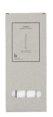 Broste Candle Taper 200mm - White