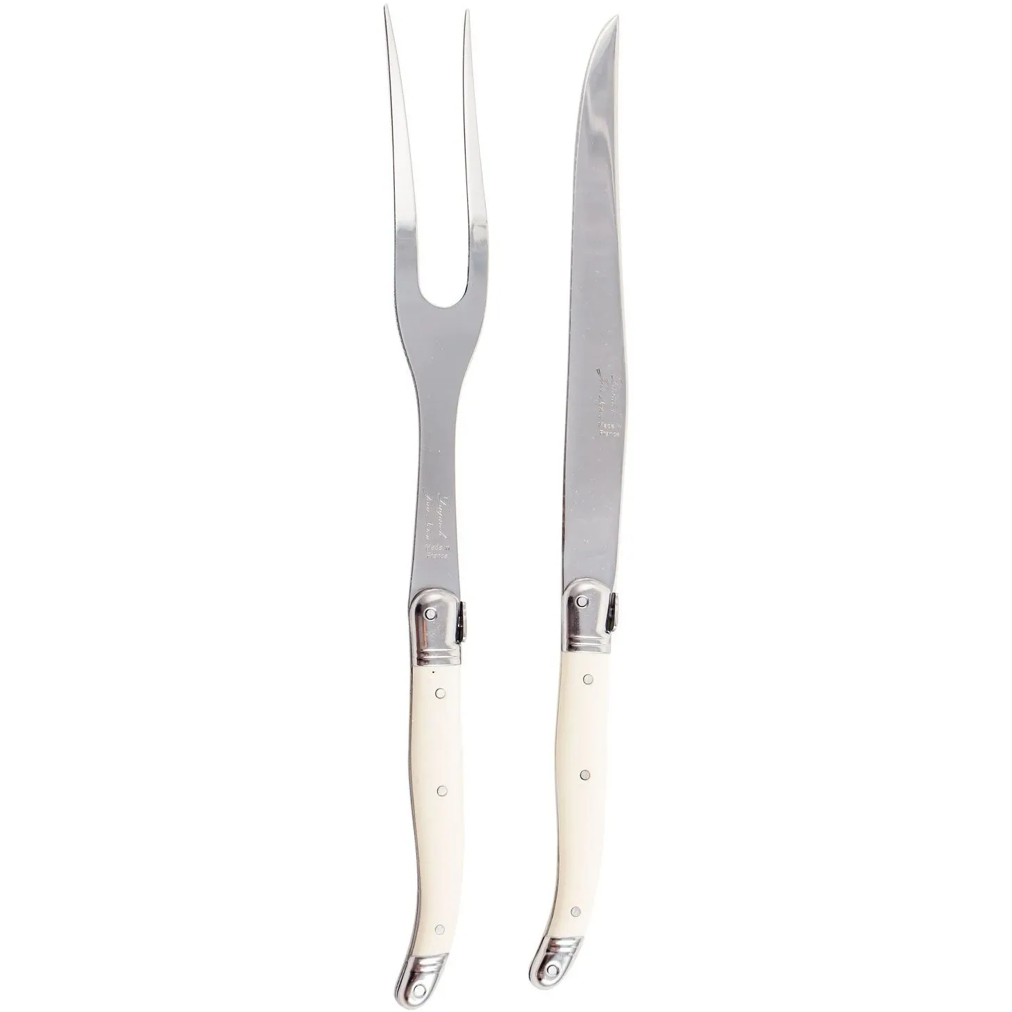 Laguiole - Carving Set - Ivory - Set of 2