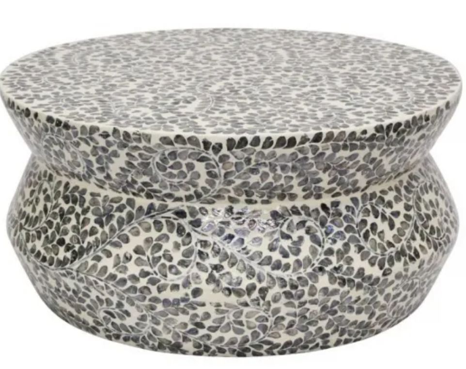 Swirl Capiz Shell Coffee Table