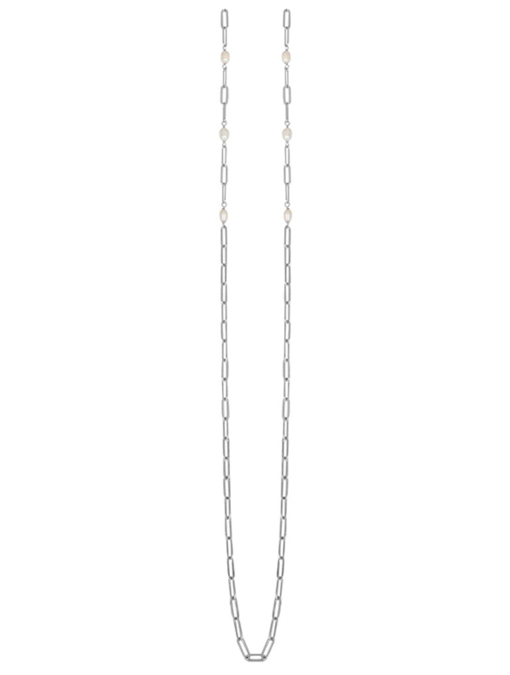 Juliette Glasses Chain - Silver &amp; Pearl