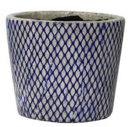 Blue &amp; White Planter - 3