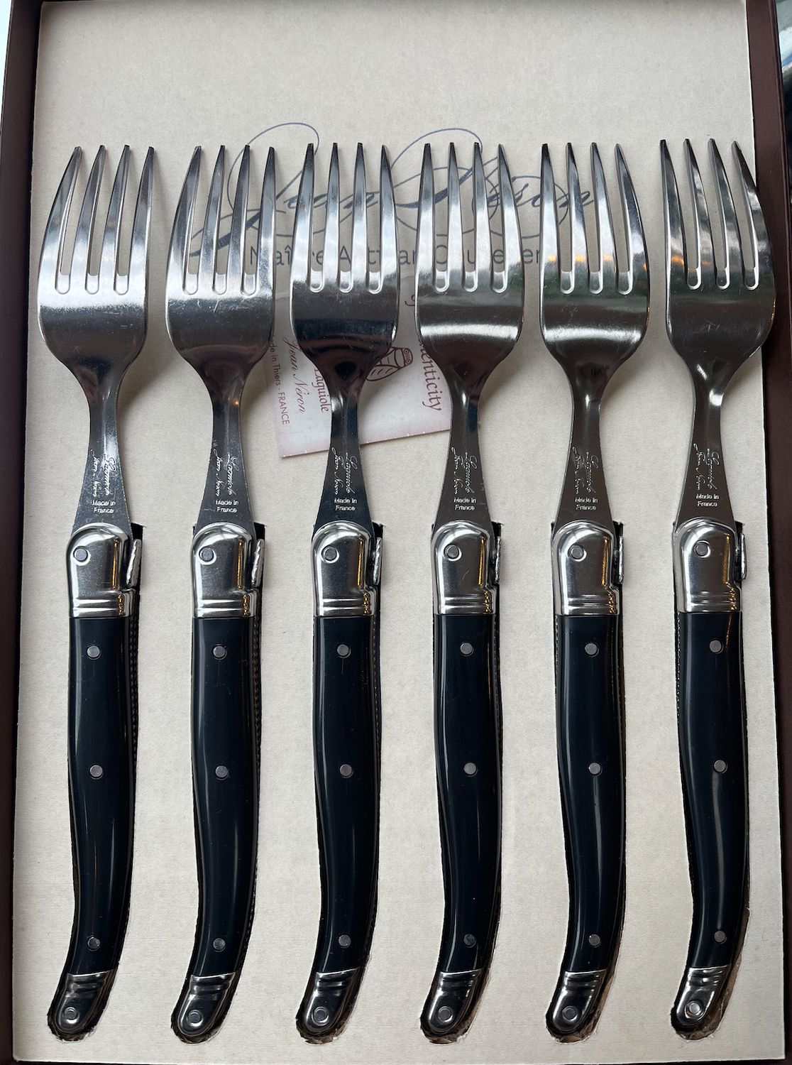 Laguiole Forks - Black - 6