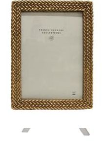Bonita Weave Photo Frame Gold 5x7"