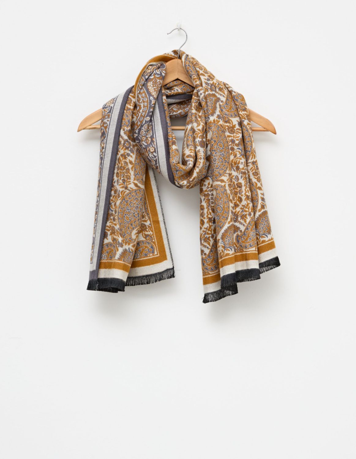 Paisley Scarf - Camel