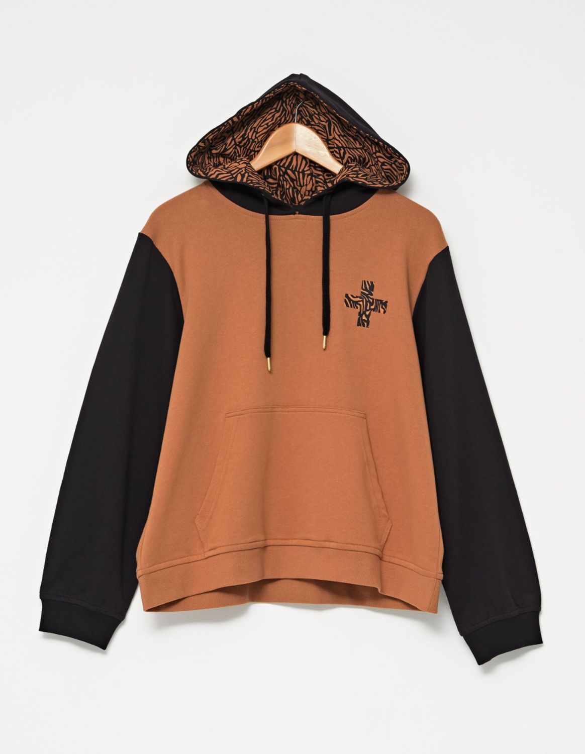 Hoodie - Cocoa, Zebra, Mocha -  Sz 10