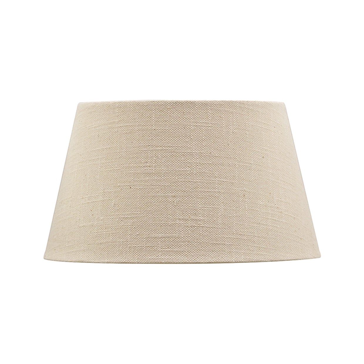 Linen Drum Lampshade - Beige - 41cm
