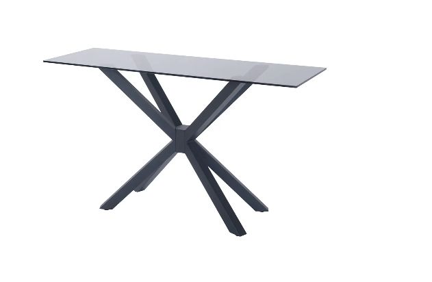 Teak Metal Console 1200