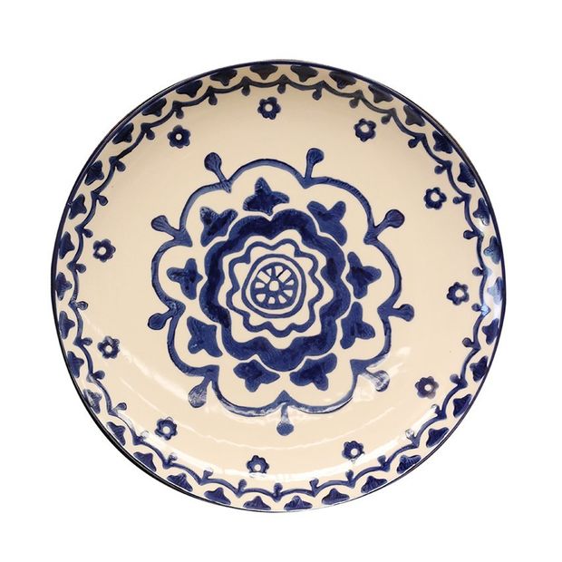 Blue &amp; White ceramic dinner plate