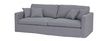3 Seater Sofa in Blue Polyester