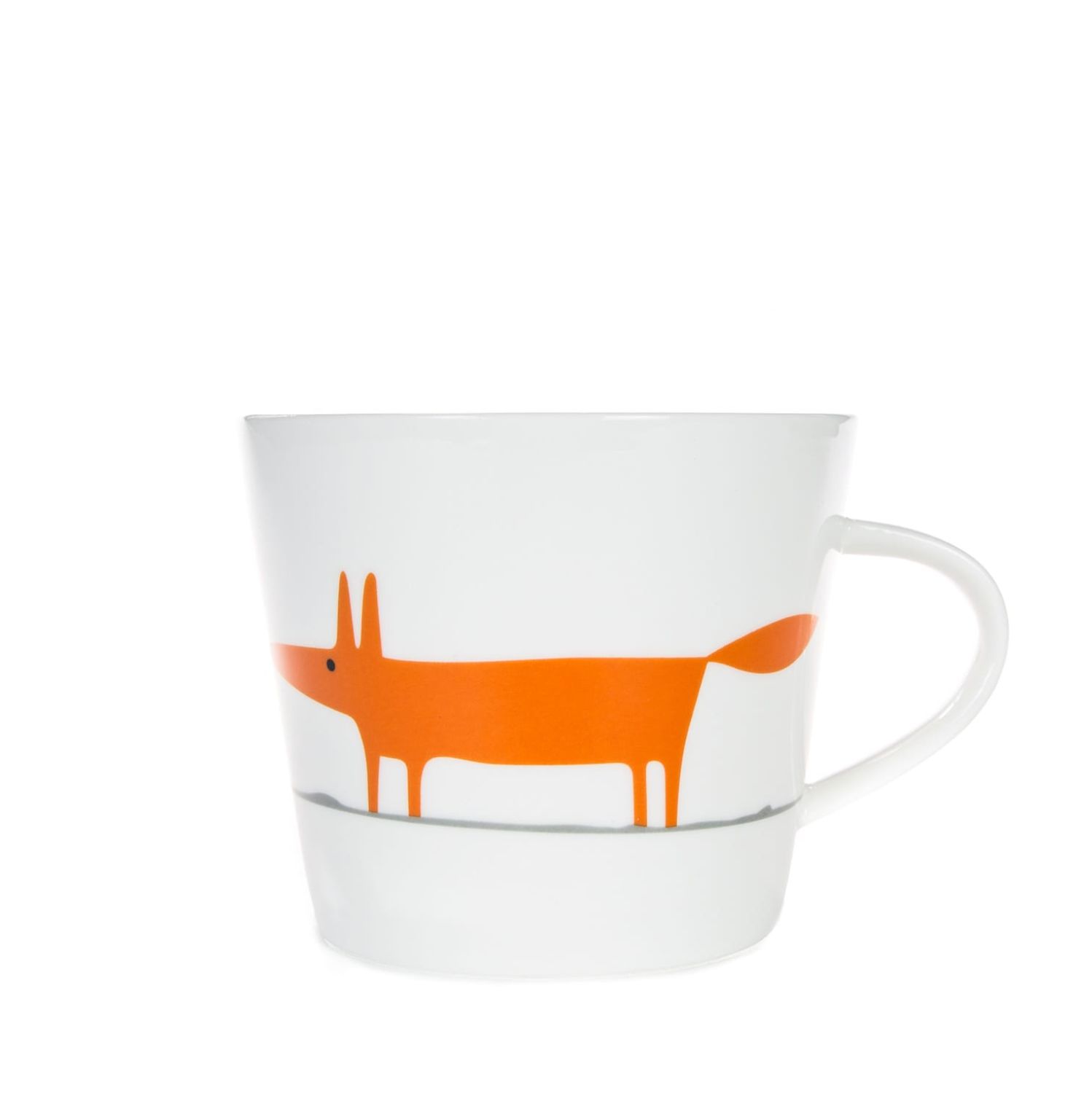 Mr Fox Mug - White &amp; Orange