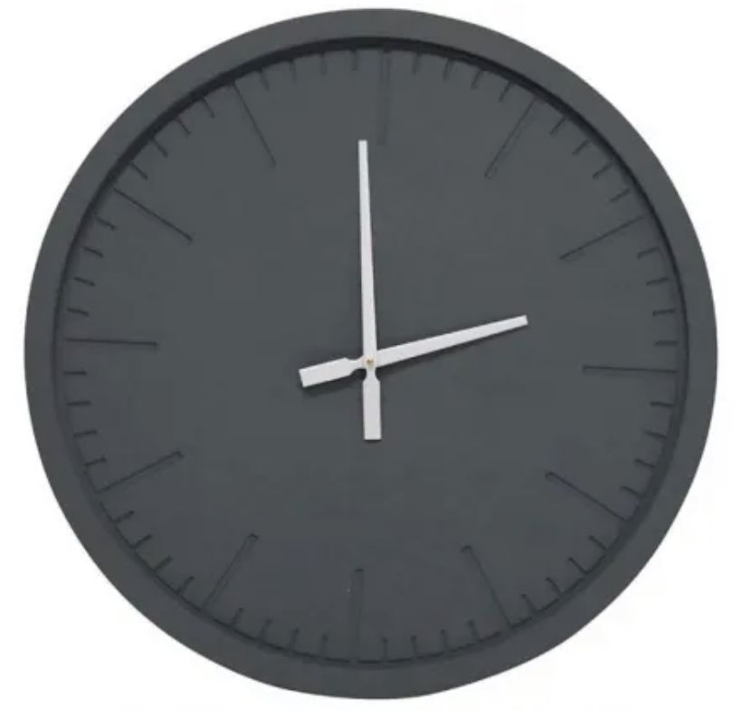 Blatt Wall Clock - Black