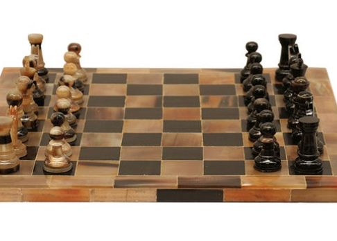Chess set horn Pieces &amp; Board