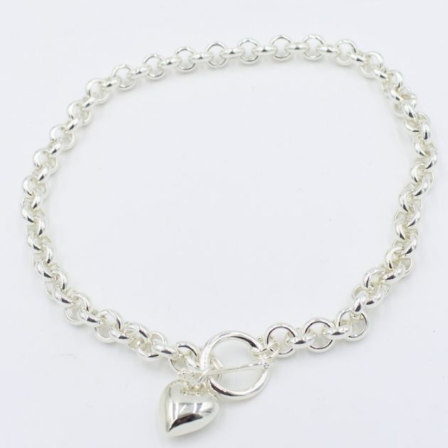Annabelle Fob Necklace Silver